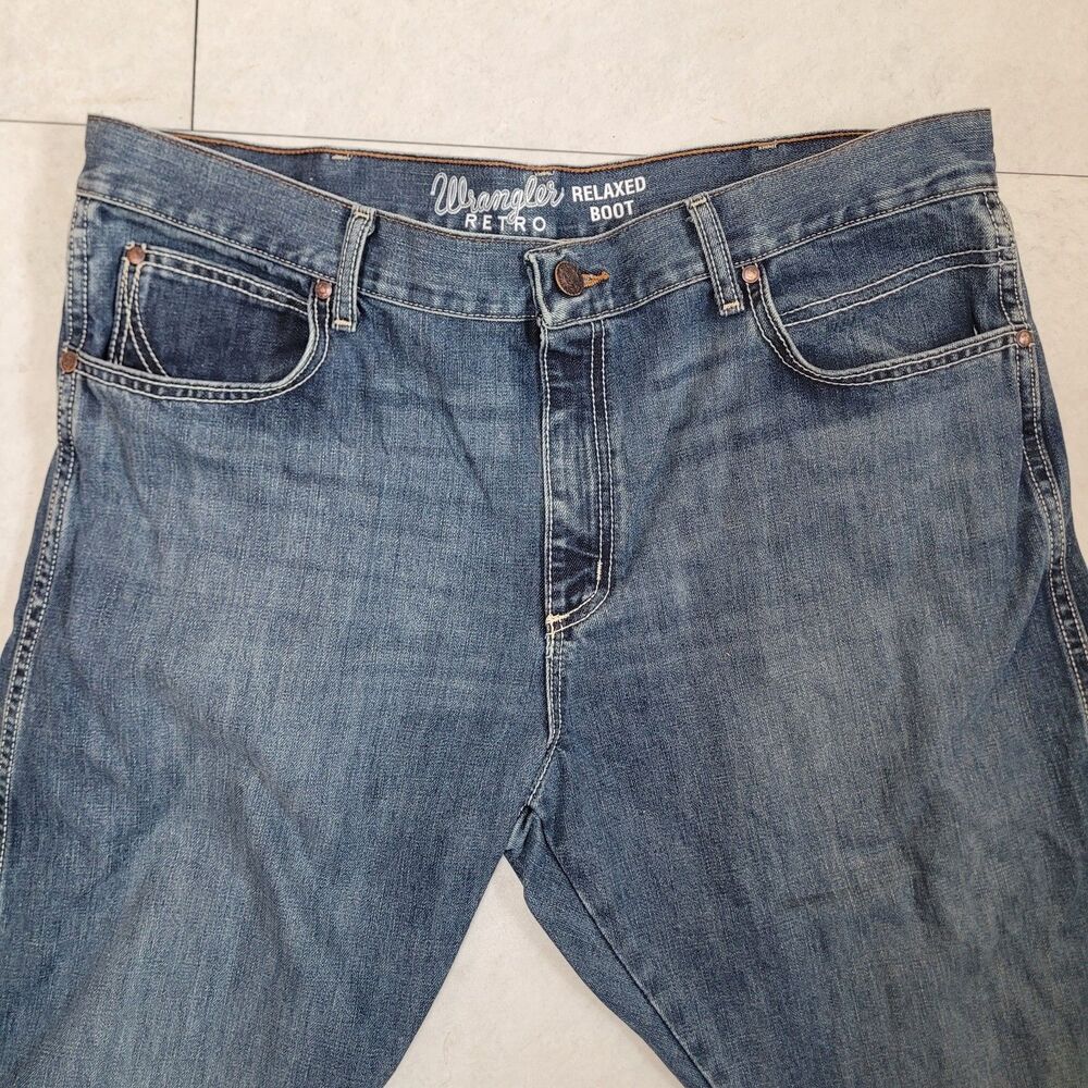 Wrangler Retro Jeans Mens 38x30 Relaxed Bootcut Stretch Denim Cowboy 10WRT20RT